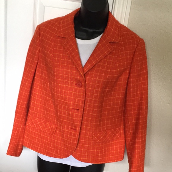 Vintage orange jacket Country Miss classic. Size M - Picture 10 of 10
